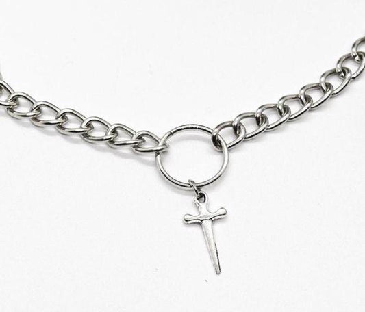 Light Chain Cross Necklace